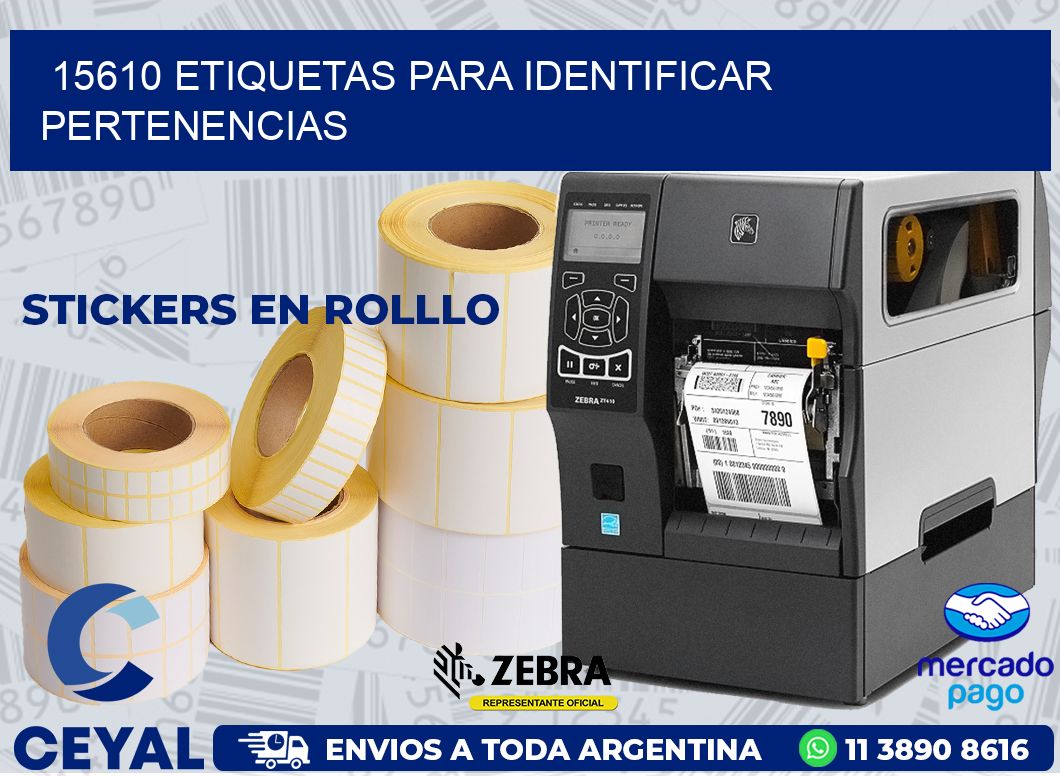 15610 ETIQUETAS PARA IDENTIFICAR PERTENENCIAS