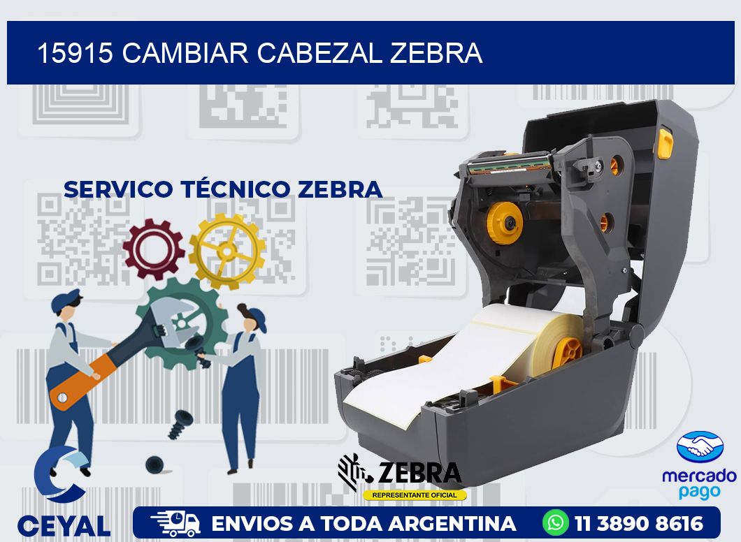 15915 CAMBIAR CABEZAL ZEBRA