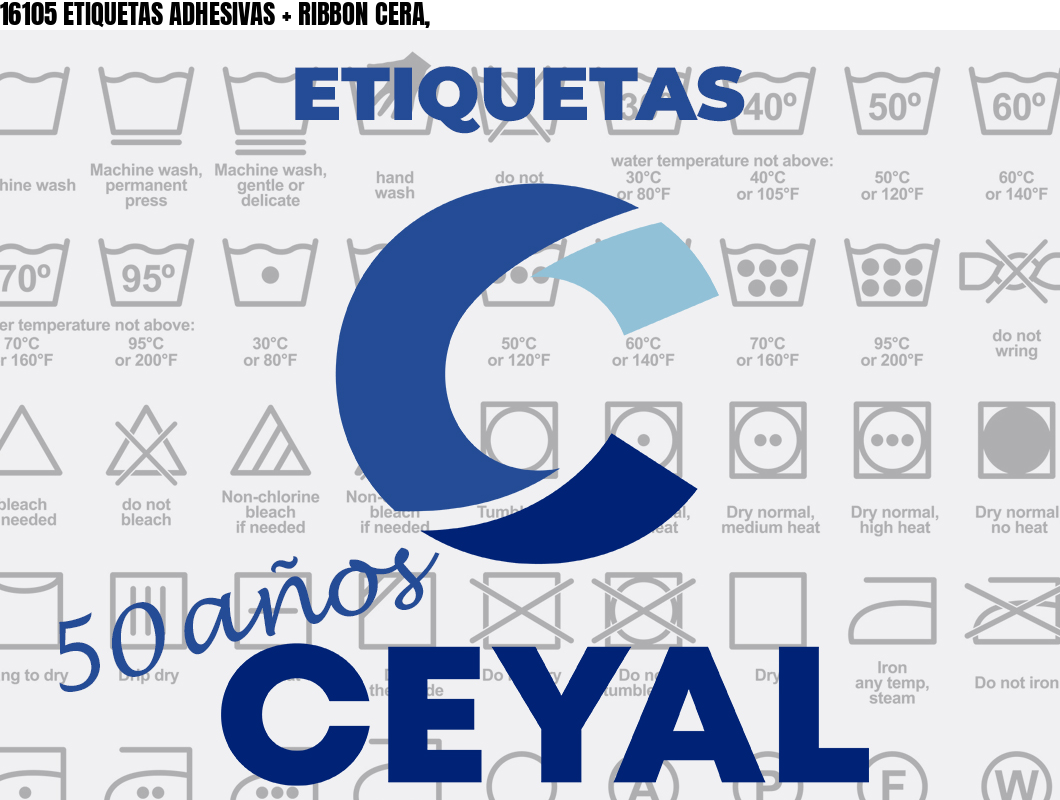16105 ETIQUETAS ADHESIVAS + RIBBON CERA,
