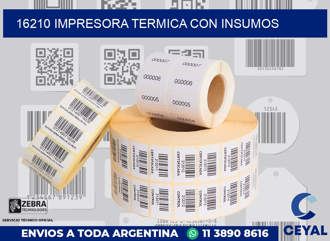 16210 IMPRESORA TERMICA CON INSUMOS