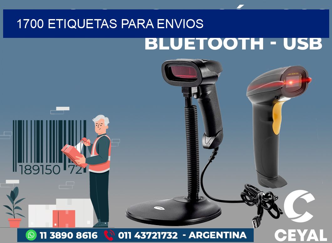 1700 ETIQUETAS PARA ENVIOS