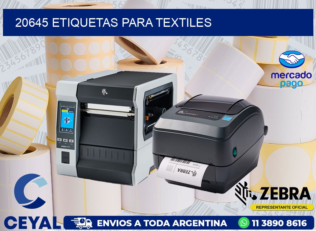 20645 ETIQUETAS PARA TEXTILES