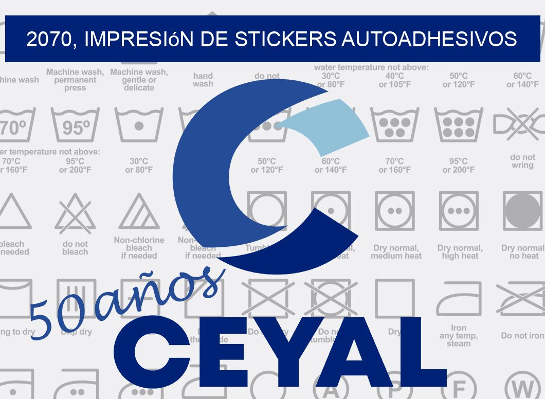 2070, impresión de stickers autoadhesivos