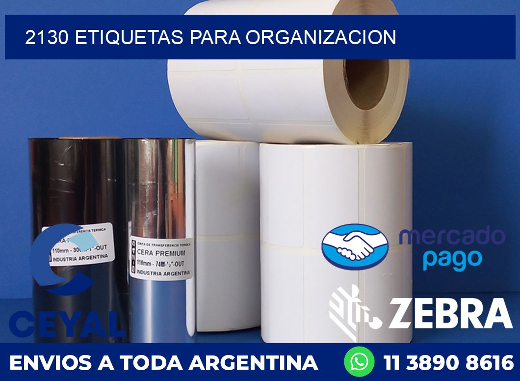 2130 ETIQUETAS PARA ORGANIZACION