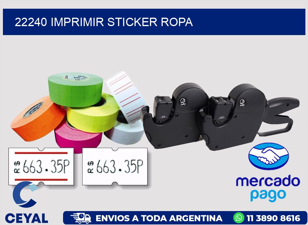 22240 IMPRIMIR STICKER ROPA