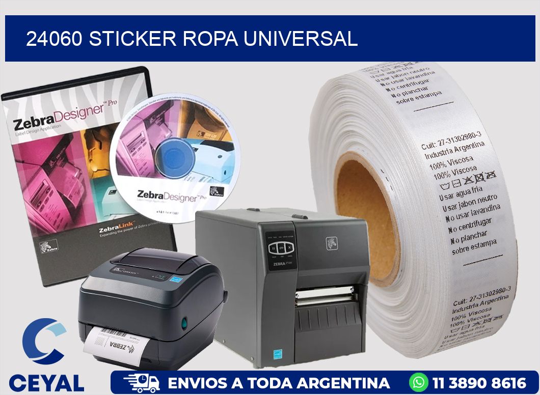 24060 STICKER ROPA UNIVERSAL