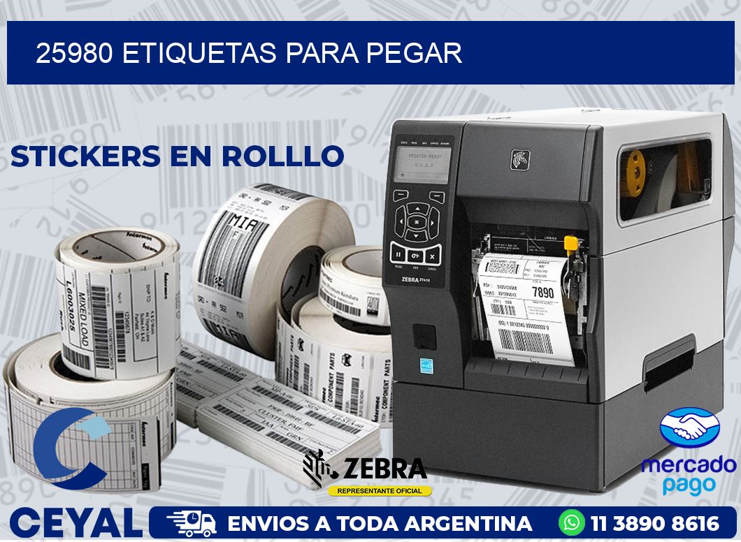 25980 ETIQUETAS PARA PEGAR