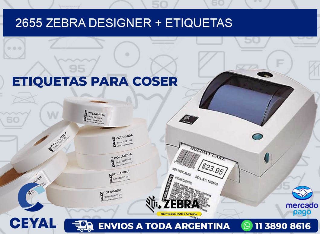2655 ZEBRA DESIGNER + ETIQUETAS