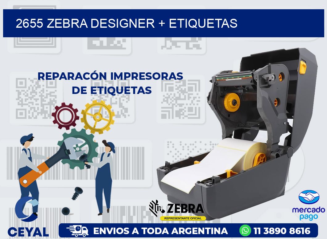 2655 ZEBRA DESIGNER + ETIQUETAS