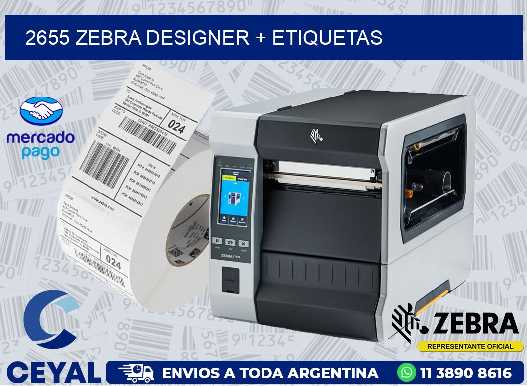 2655 ZEBRA DESIGNER + ETIQUETAS