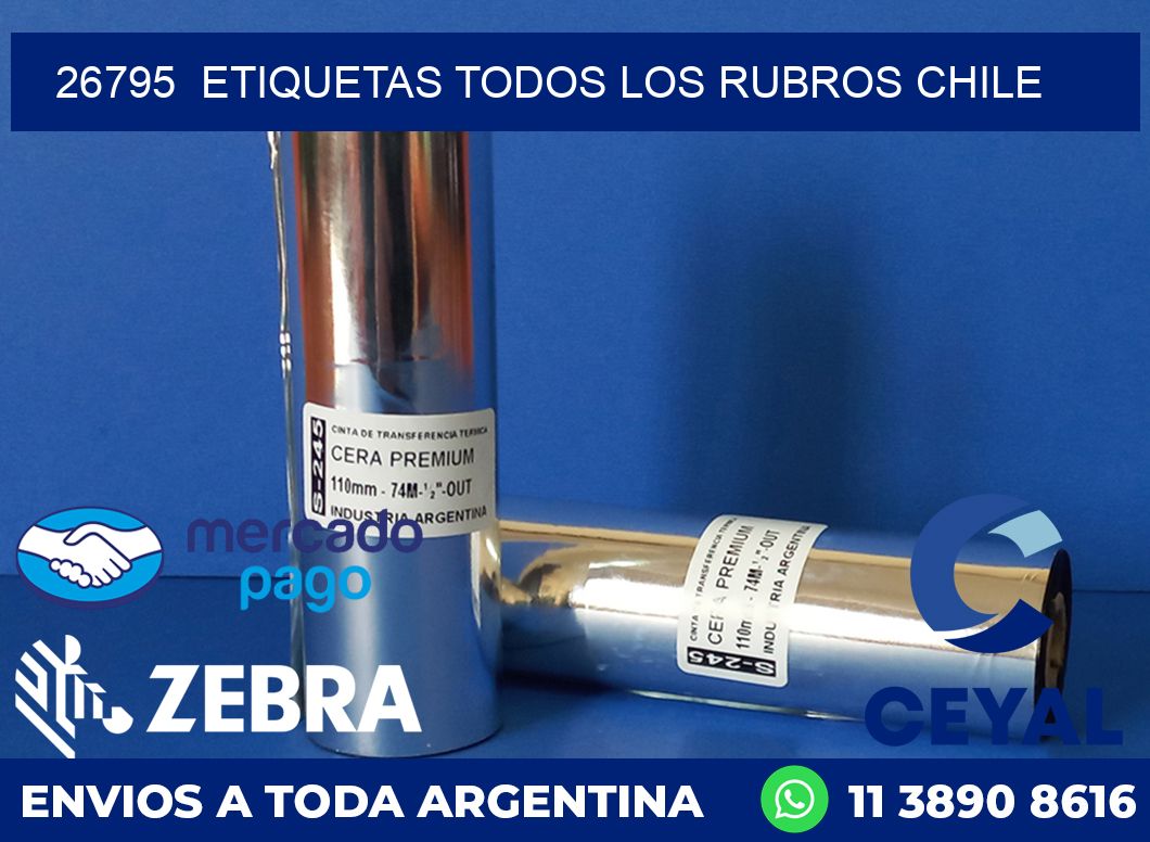 26795  ETIQUETAS TODOS LOS RUBROS CHILE