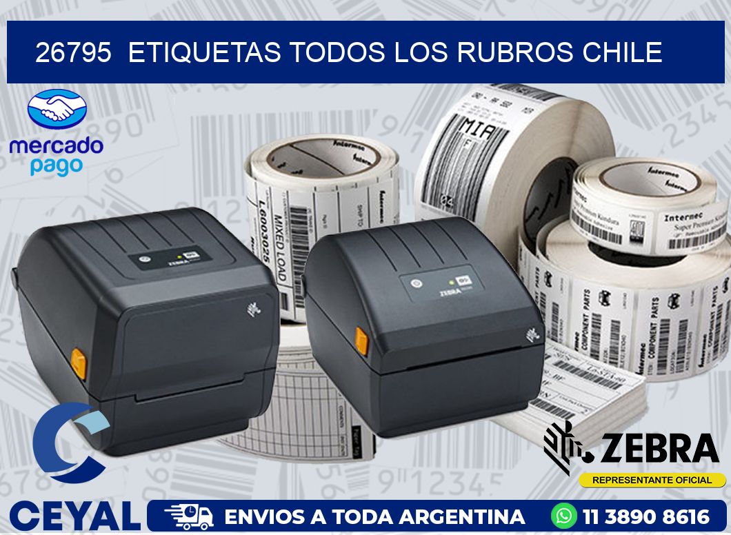 26795  ETIQUETAS TODOS LOS RUBROS CHILE