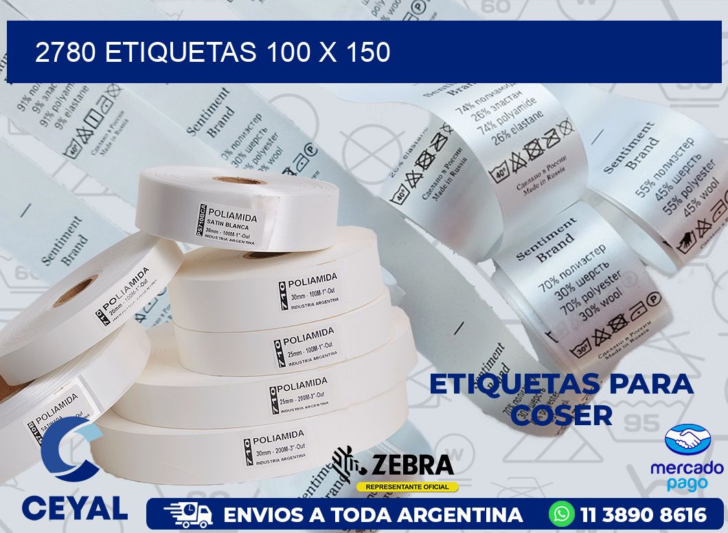 2780 ETIQUETAS 100 X 150