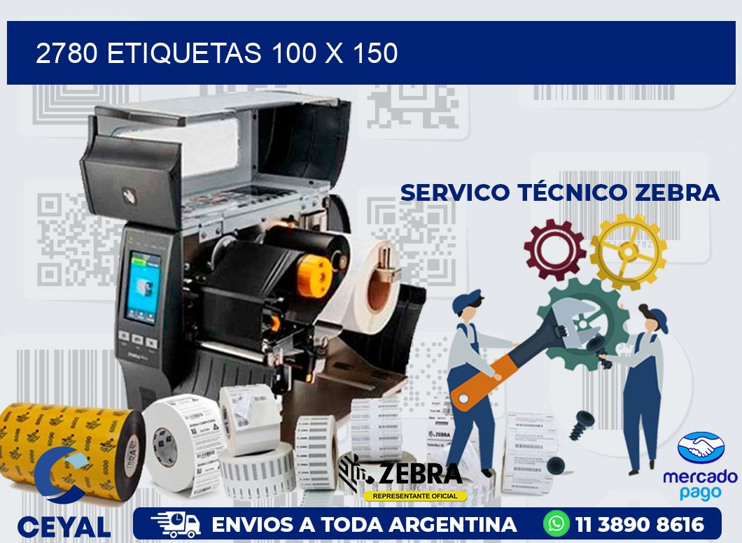 2780 ETIQUETAS 100 X 150