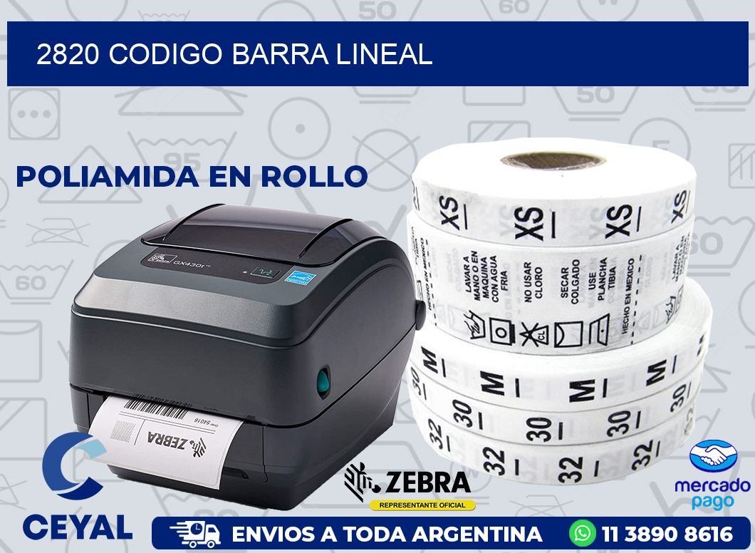 2820 CODIGO BARRA LINEAL