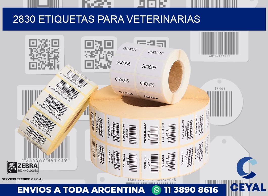 2830 ETIQUETAS PARA VETERINARIAS