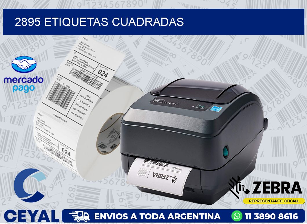2895 ETIQUETAS CUADRADAS