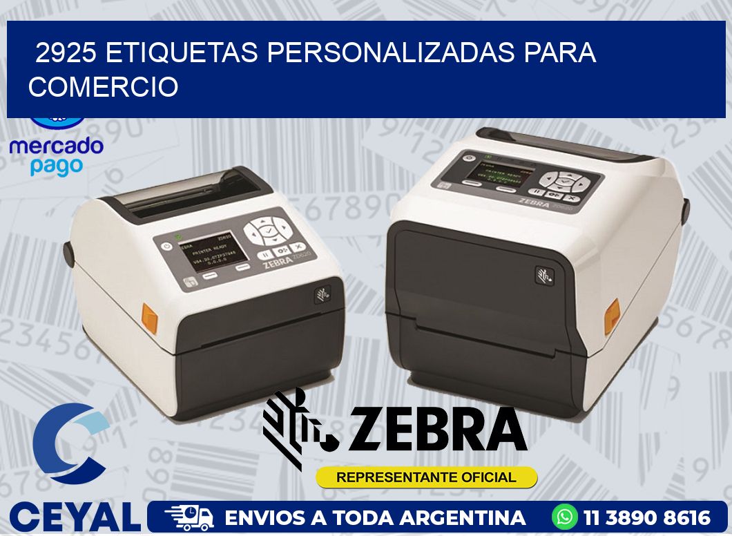 2925 ETIQUETAS PERSONALIZADAS PARA COMERCIO