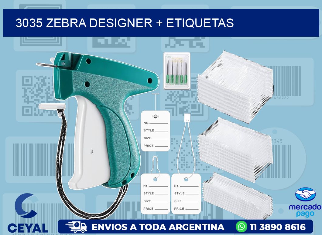 3035 ZEBRA DESIGNER + ETIQUETAS