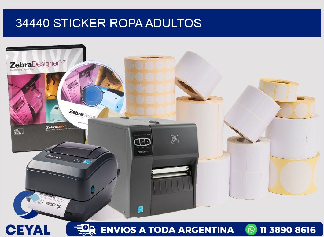 34440 STICKER ROPA ADULTOS