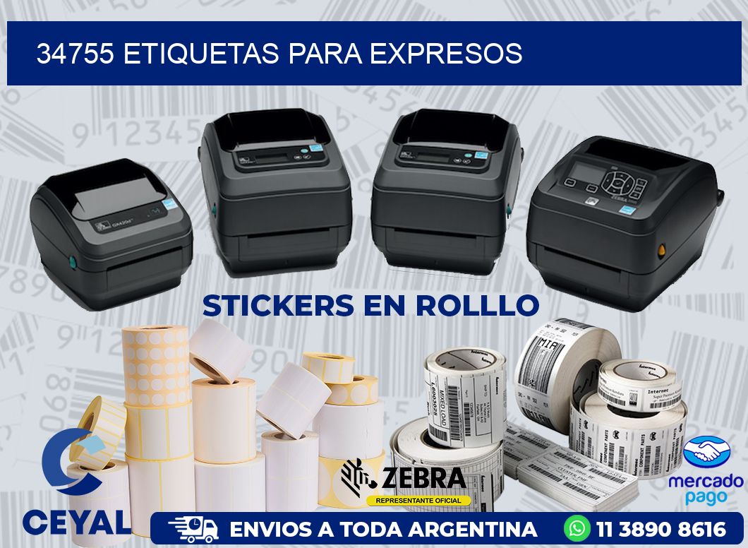 34755 ETIQUETAS PARA EXPRESOS