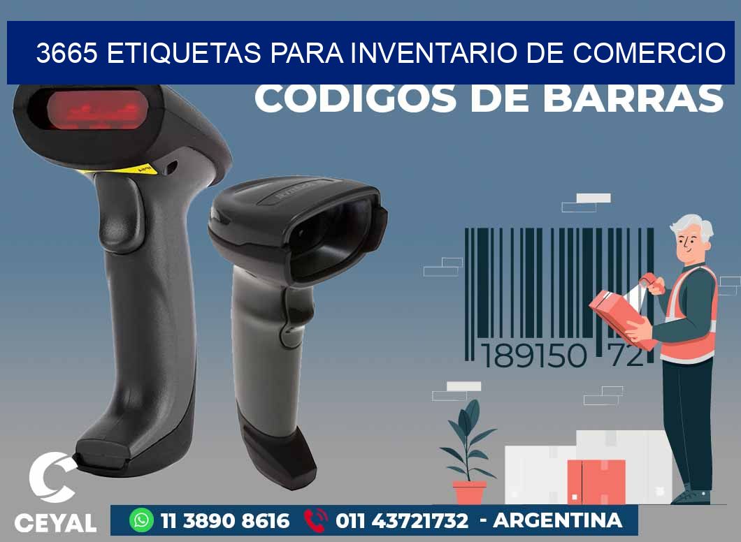 3665 ETIQUETAS PARA INVENTARIO DE COMERCIO