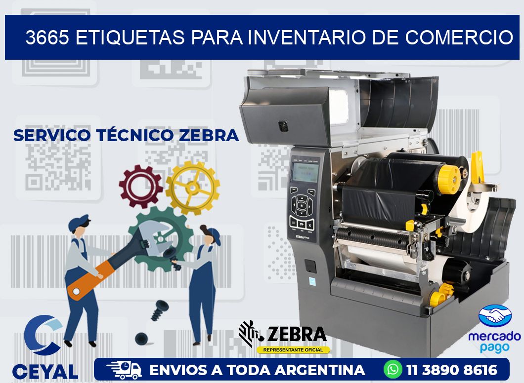 3665 ETIQUETAS PARA INVENTARIO DE COMERCIO