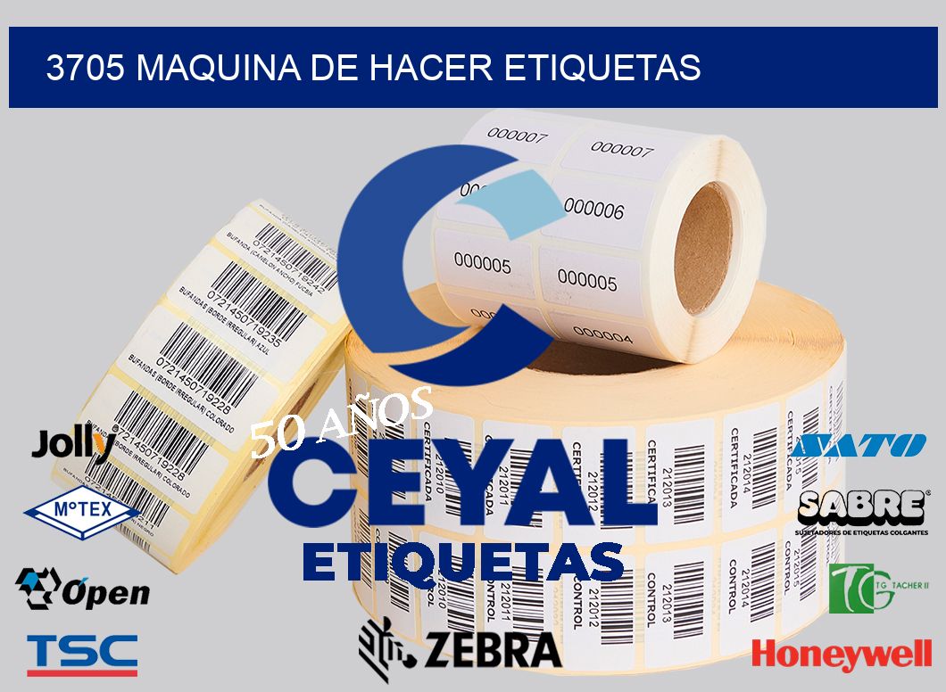 3705 MAQUINA DE HACER ETIQUETAS