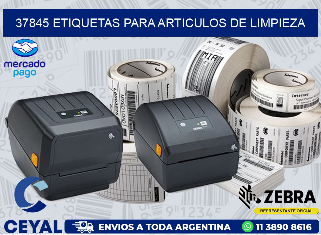 37845 ETIQUETAS PARA ARTICULOS DE LIMPIEZA