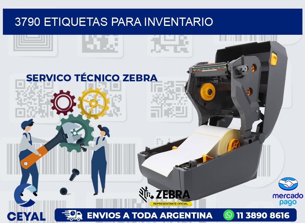 3790 ETIQUETAS PARA INVENTARIO