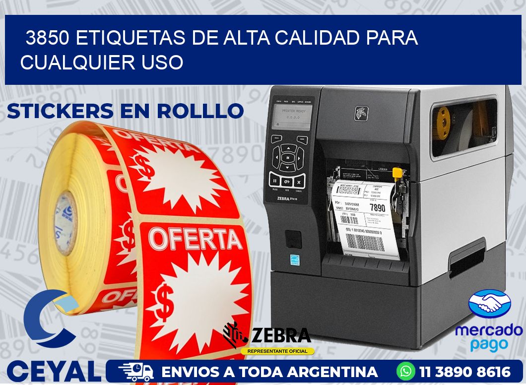 3850 ETIQUETAS DE ALTA CALIDAD PARA CUALQUIER USO