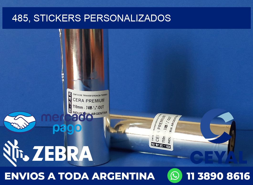 485, stickers personalizados