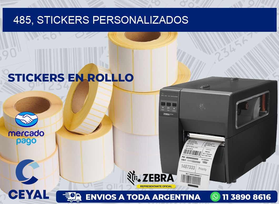 485, stickers personalizados