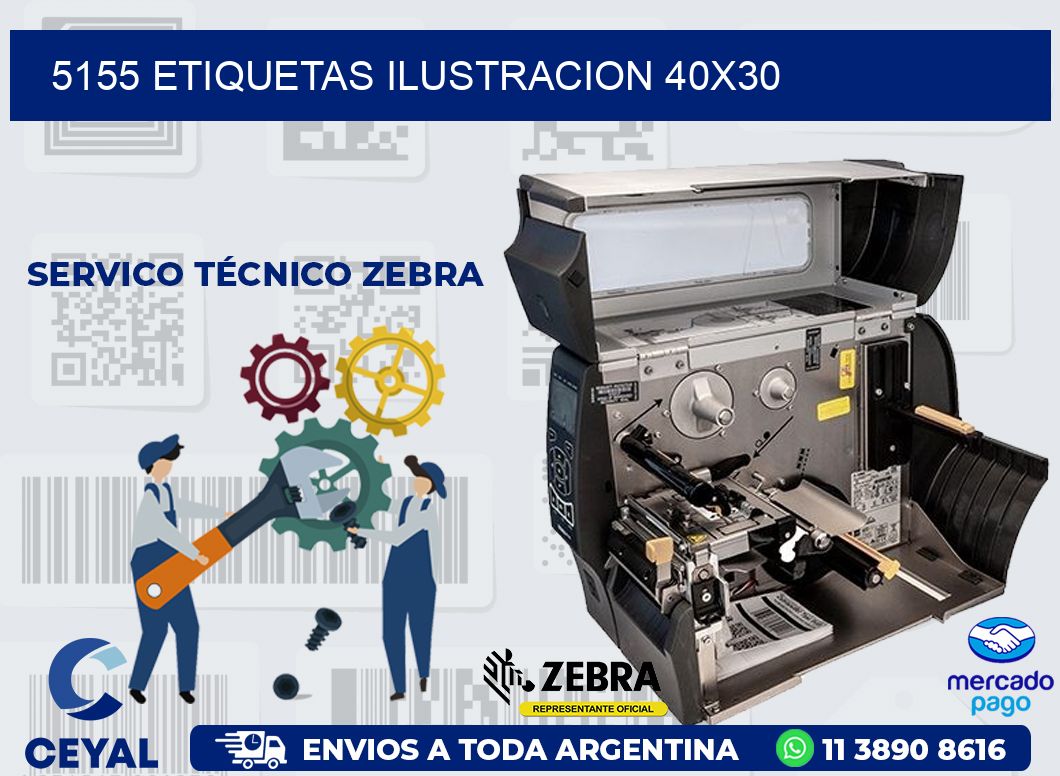 5155 ETIQUETAS ILUSTRACION 40X30