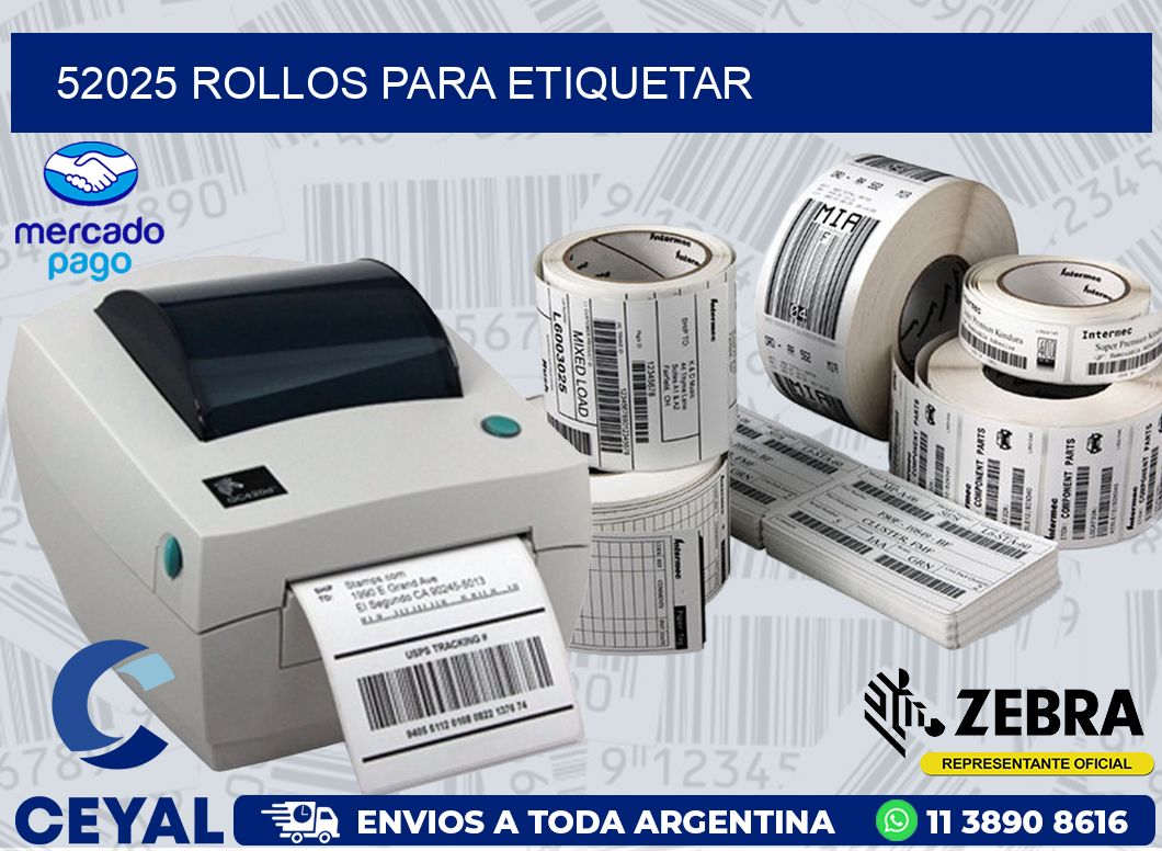 52025 ROLLOS PARA ETIQUETAR