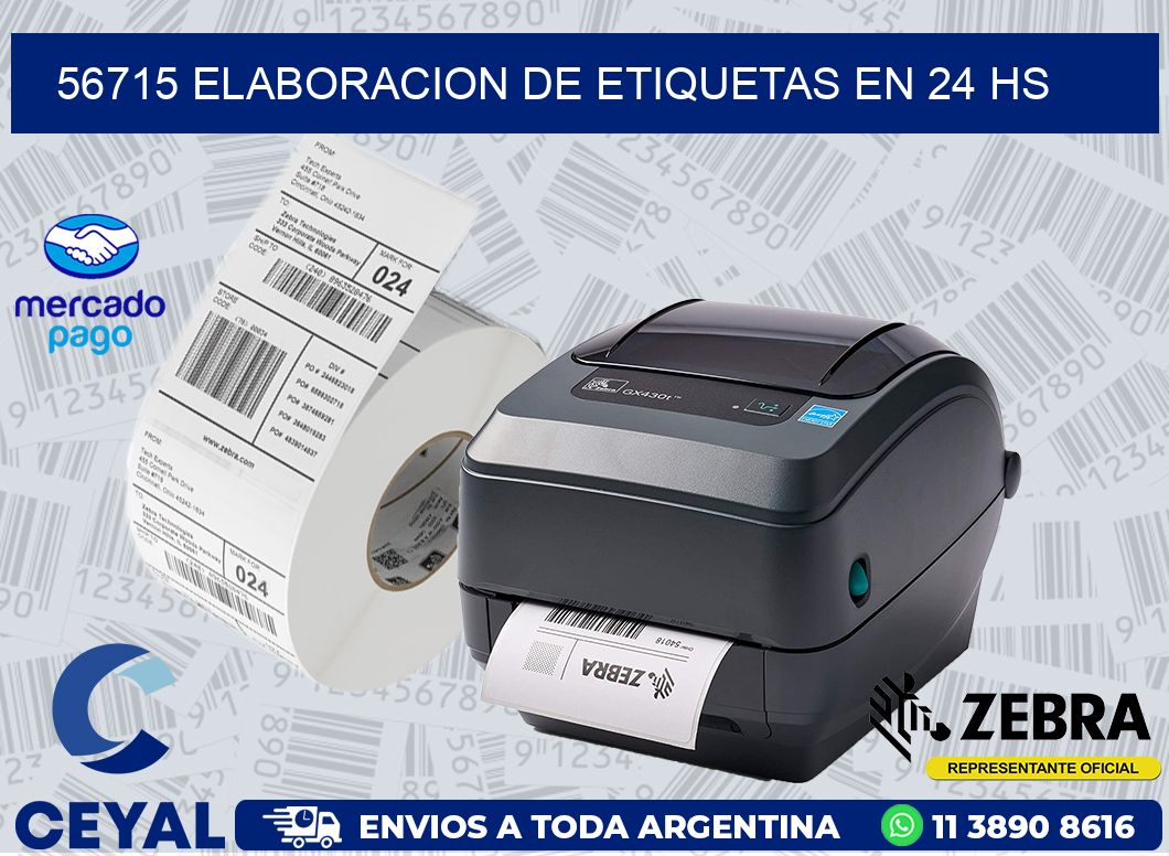 56715 ELABORACION DE ETIQUETAS EN 24 HS