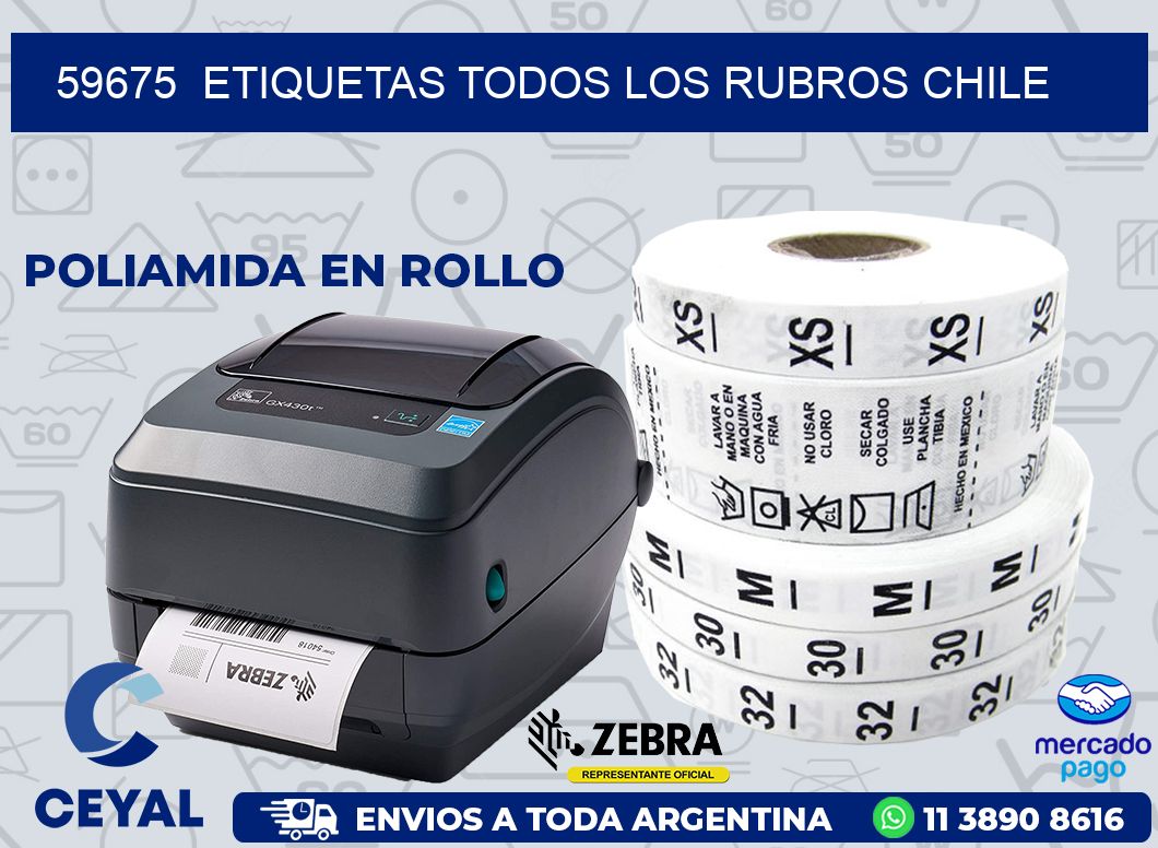 59675  ETIQUETAS TODOS LOS RUBROS CHILE