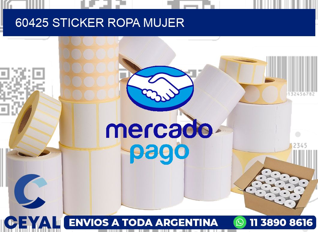 60425 STICKER ROPA MUJER