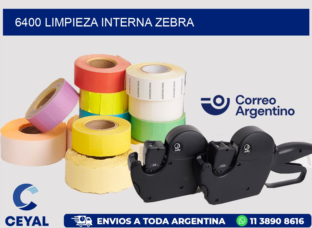 6400 LIMPIEZA INTERNA ZEBRA