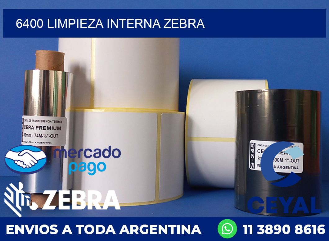 6400 LIMPIEZA INTERNA ZEBRA