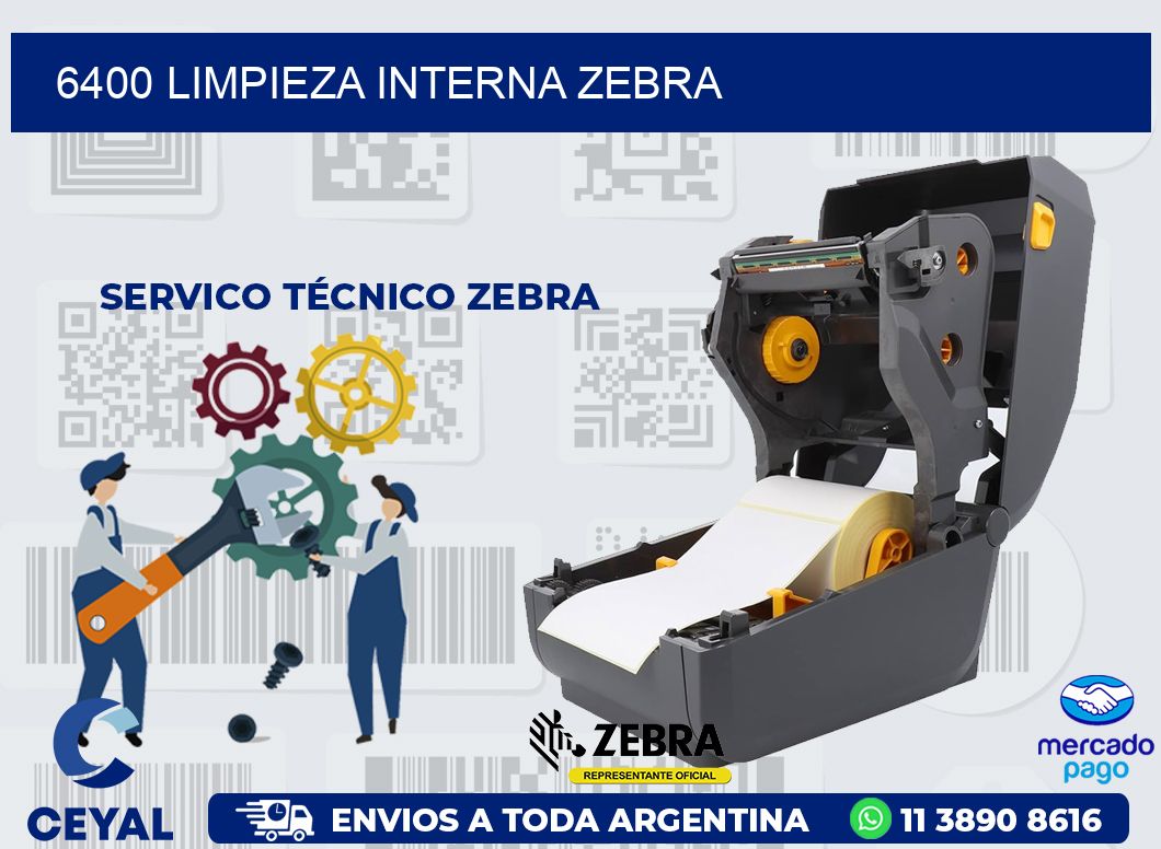 6400 LIMPIEZA INTERNA ZEBRA