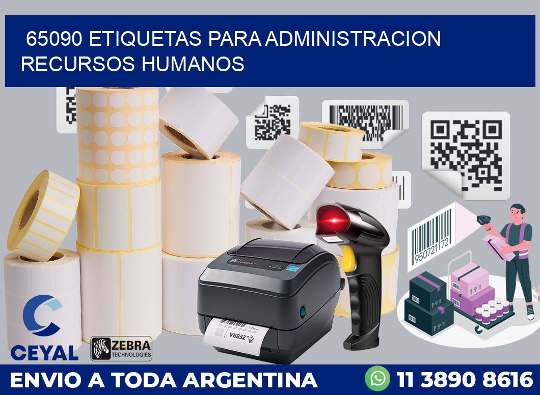 65090 ETIQUETAS PARA ADMINISTRACION RECURSOS HUMANOS
