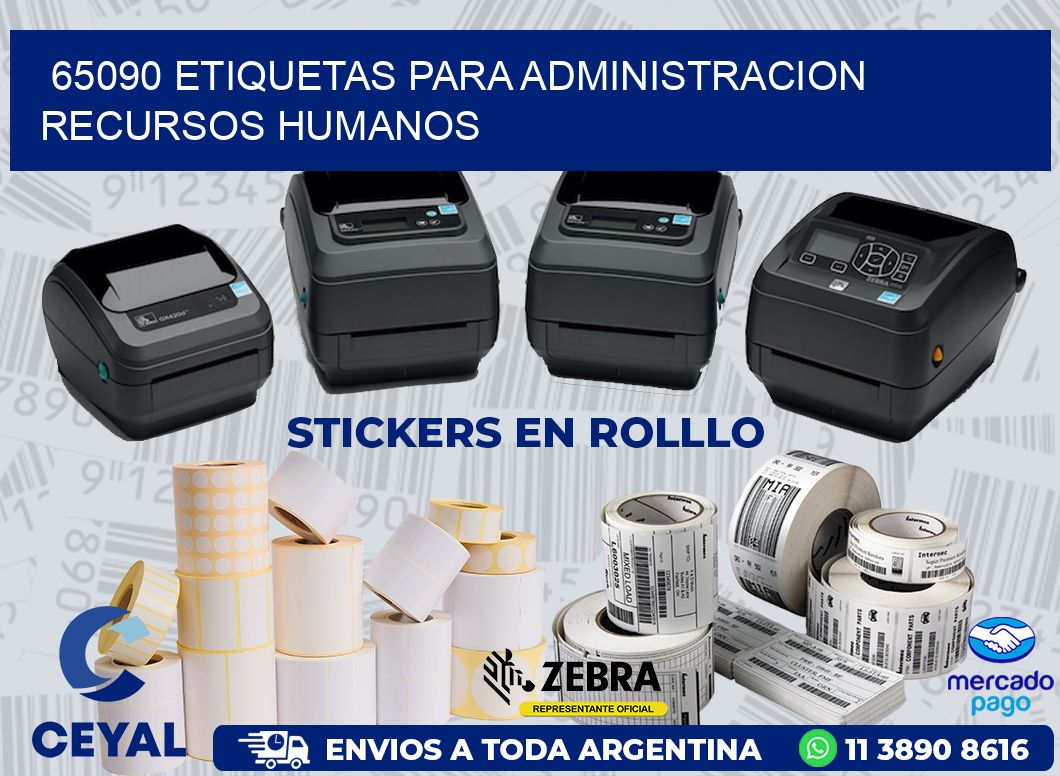 65090 ETIQUETAS PARA ADMINISTRACION RECURSOS HUMANOS