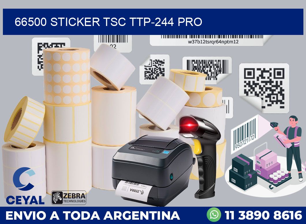 66500 STICKER TSC TTP-244 PRO