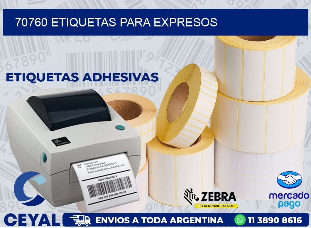 70760 ETIQUETAS PARA EXPRESOS