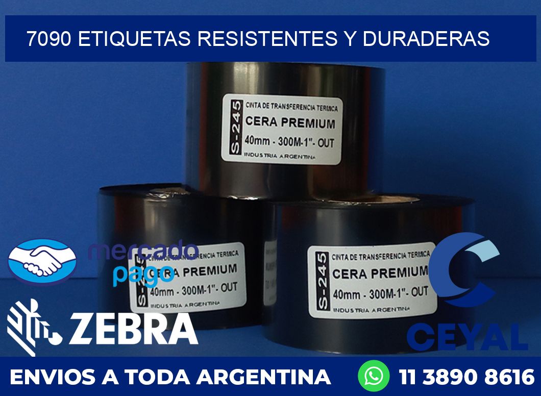 7090 ETIQUETAS RESISTENTES Y DURADERAS