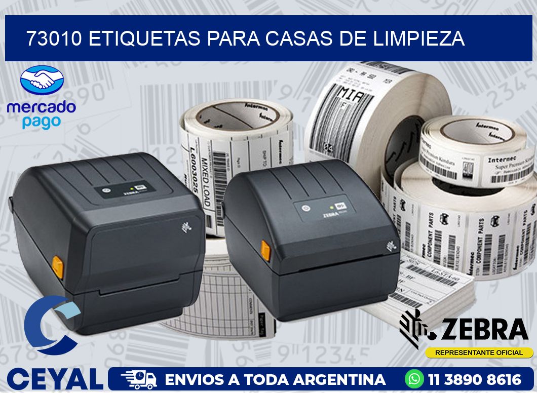 73010 ETIQUETAS PARA CASAS DE LIMPIEZA