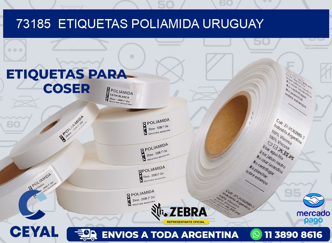 73185  ETIQUETAS POLIAMIDA URUGUAY