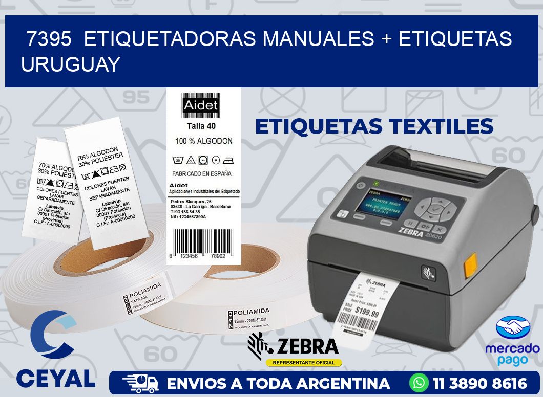 7395  ETIQUETADORAS MANUALES + ETIQUETAS URUGUAY