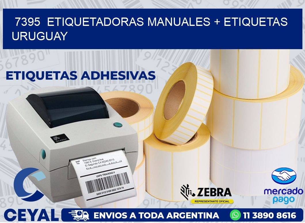 7395  ETIQUETADORAS MANUALES + ETIQUETAS URUGUAY